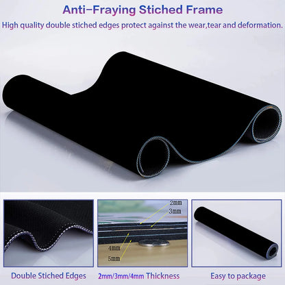 Blue Large Gaming Mouse Pad XXL Strata Liquid Deskmat Non-Slip Rubber Game Mouse Mat Computer Keyboard Mats Big Mausepad Gamer