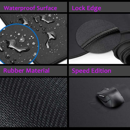 Blue Large Gaming Mouse Pad XXL Strata Liquid Deskmat Non-Slip Rubber Game Mouse Mat Computer Keyboard Mats Big Mausepad Gamer